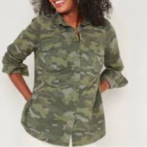 Camo Button Down